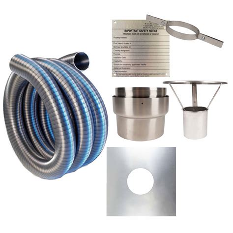 200mm 904904 Flexible Flue Liner Install Kit 2 Flexible Flue Liners