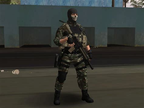 Ceará Mods GTA Skin Exército Brasileiro balaclava de caveira