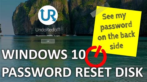 How To Create A Password Reset Disk In Windows Local Accounts Only