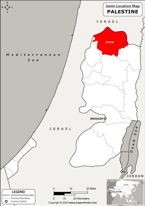 Where Is Jenin Located In Palestine Jenin Location Map In The Palestine