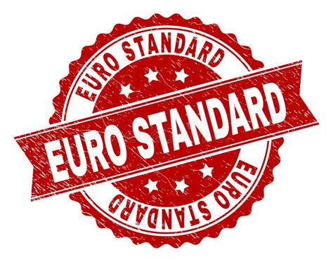 Grunge Textured EURO STANDARD Stamp Seal Stock Vector Illustration Of