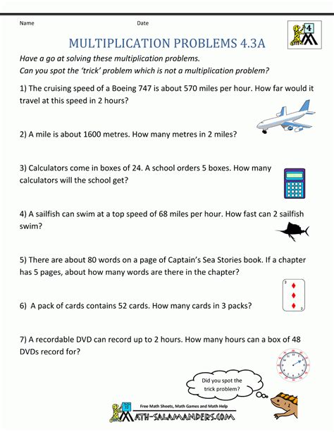 3 Digit By 2 Digit Multiplication Word Problems