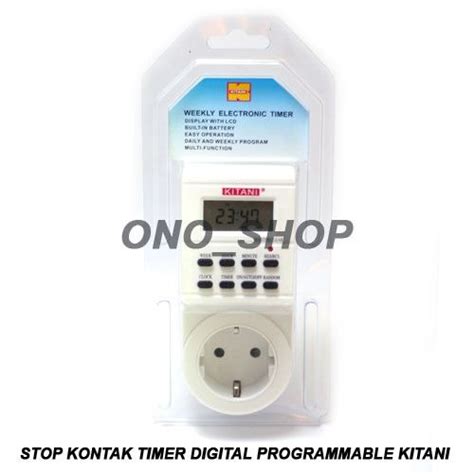 Stok Kontak Timer Digital Programmable Kitani Lazada Indonesia