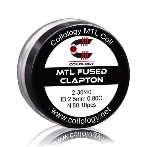 Coilology Ni Mtl Fused Clapton Prebuilt Coils Ohm Pcs