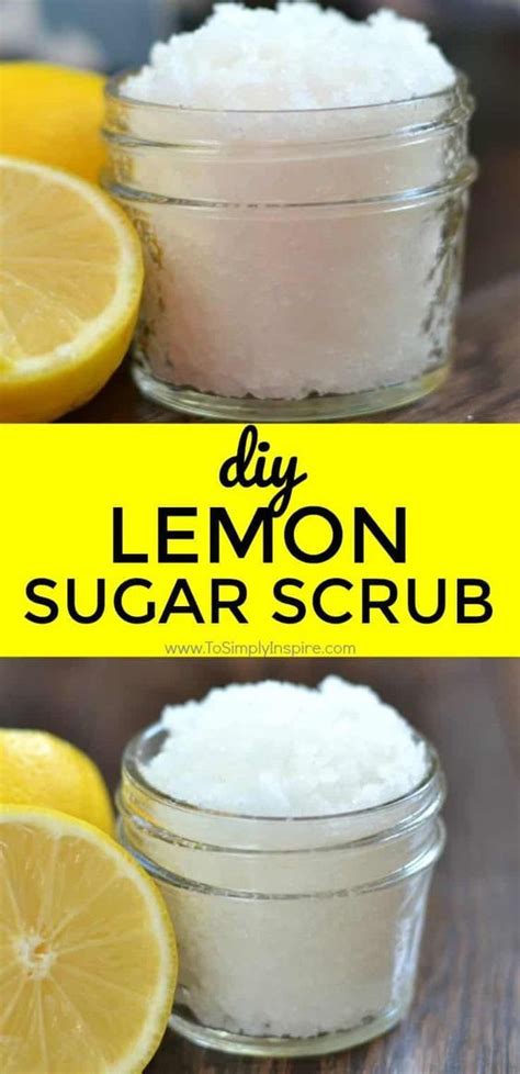 30 Easy Diy Sugar Scrubs You Can Make At Home Lemon Sugar Scrub