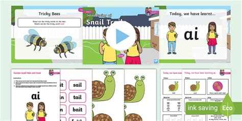 Ai Phonics Lesson Pack Level 3 Week 4 Lesson 1 Twinkl