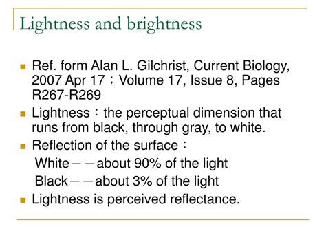 PPT The Anchoring Effect In Lightness Perception In Humans PowerPoint