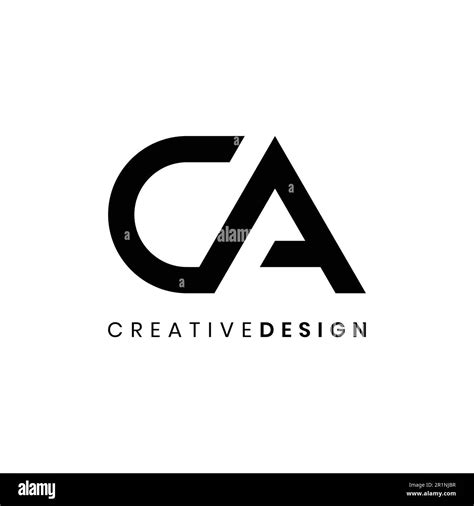 Modern Luxury Initial Ca Logo Design Vector Illustration Stock Vector