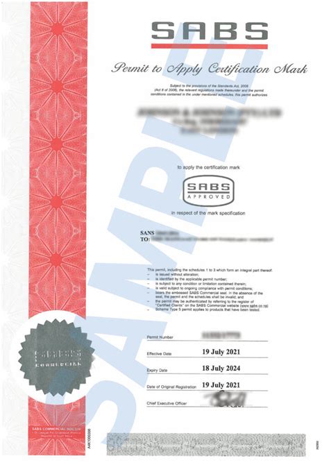 Sabs Certification Vs Test Report Mining And Technical Exhibitions