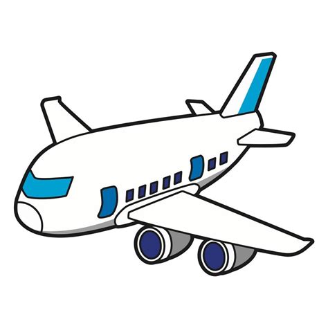 Diseño De Vector Ilustrativo De Dibujos Animados De Avión 17996078 Vector En Vecteezy