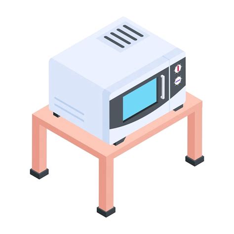 Descargar Icono Isom Trico Del Horno Microondas Vector Premium