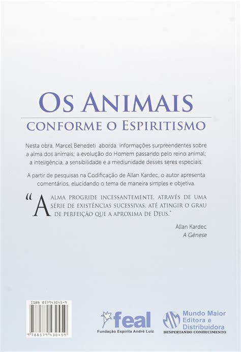 Os Animais Conforme O Espiritismo Porto De Letras Livraria