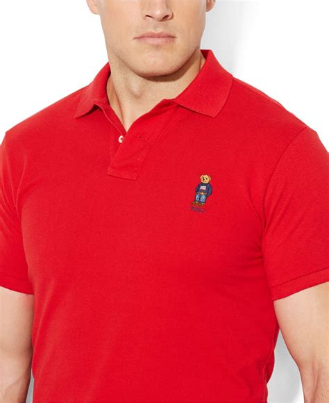 Lyst Polo Ralph Lauren Big And Tall Classic Fit Polo Bear Mesh Shirt