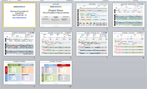 Powerpoint Agile Roadmap Template 4 Agile Formats