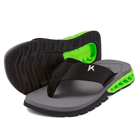 Chinelo Kenner Rakka Dbt Cinza Verde Cinza