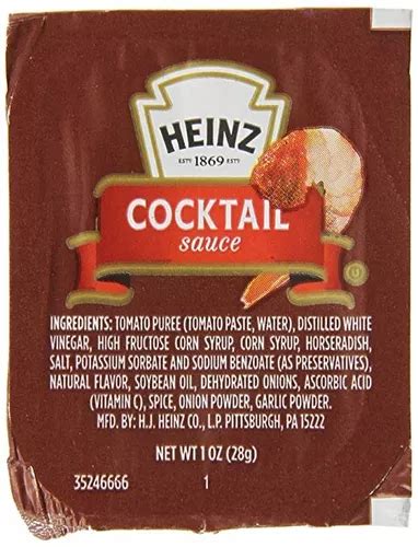 Heinz Salsa De C Ctel Oz Paquete Paquete De Env O Gratis