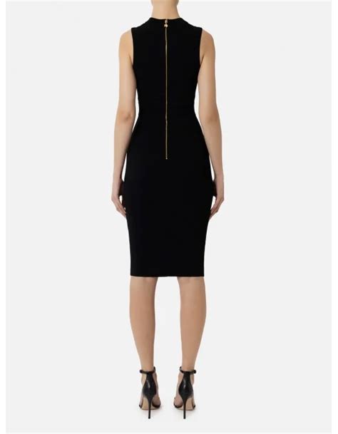 Rochie ELISABETTA FRANCHI Midi Dress Black AM50S41E2110 Capodopera12