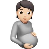 Personne Enceinte Peau Claire Emoji On Apple IOS 16 4