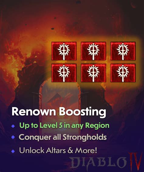 Buy Diablo 4 Renown Boosting D4 Renown Mitchcactus