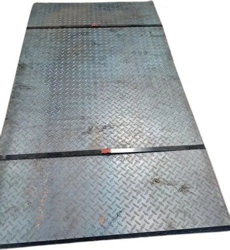 Ms Rectangular Mm Mild Steel Chequered Plate For Construction At Rs