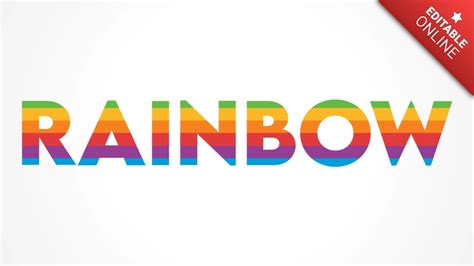 Rainbow Apple Logo Text Effect Generator
