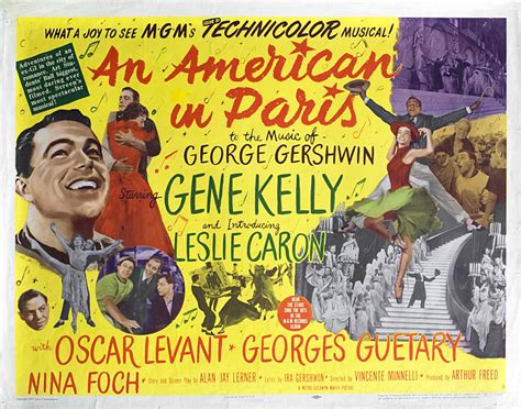 An American in Paris 1951 U.S. Half Sheet Poster - Posteritati Movie ...