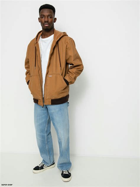 Dickies Hooded Duck Canvas Jacket Brown Brown Duck