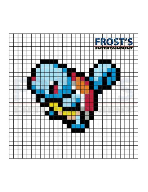 Pok Mon Perler Bead Squirtle Pattern Pixel Art Pattern Pokemon