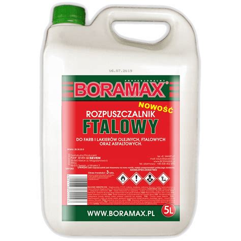 Rozpuszczalnik Ftalowy 5L Boramax Do Farb Olejnych I Ftalowych