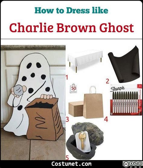 Charlie Brown's Ghost Costume for Cosplay & Halloween | Ghost halloween costume, Charlie brown ...