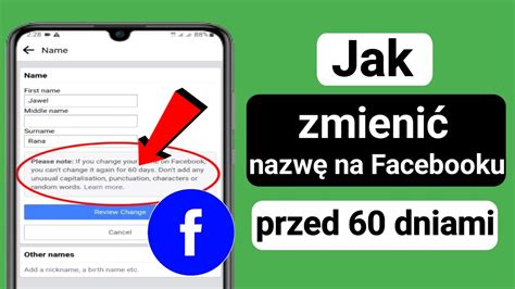 Jak Zmieni Nazw Na Facebooku Przed Dniami Nowy Zmie