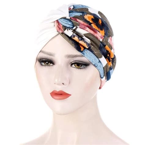 Turban Musulman Pliant Color Nou En Croix Int Rieur Hijab