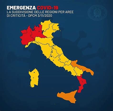 Covid 19 La Mappa Dell Italia Le Regioni Rosse Arancioni E Gialle