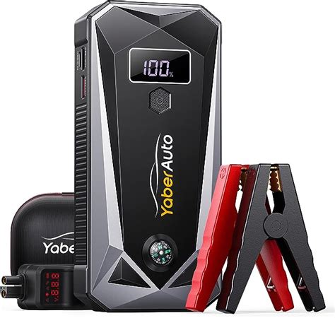 YaberAuto Avviatore Batteria Auto 3000A 21800mAh Booster Avviamento