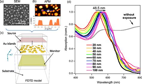 Simulation Of Plasmonic Properties Of Gold Nano Islands On Glass