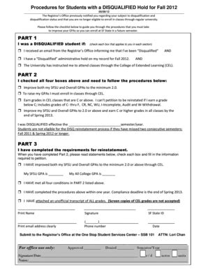 Fillable Online Sfsu Change Of Major Form San Francisco State