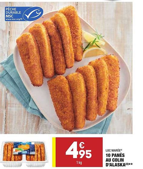 Promo Pan S Au Colin D Alaska Loc Mar E Chez Aldi Icatalogue Fr