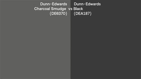 Dunn Edwards Charcoal Smudge Vs Black Side By Side Comparison