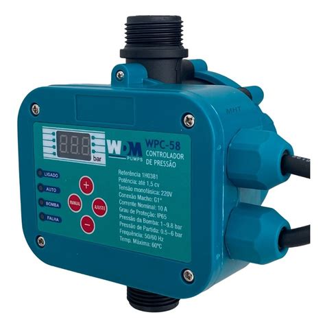 Controlador De Pressão Eletrônico Água Wpc 58 1 5 220v Wdm MHT E