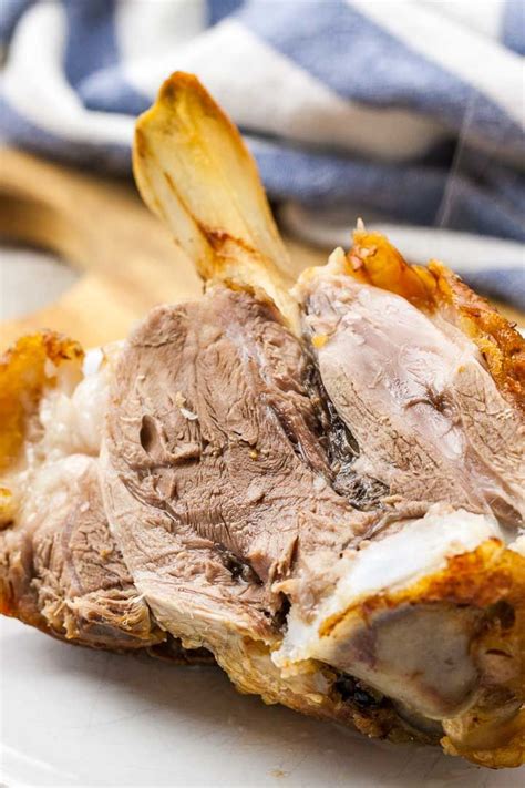 German Pork Knuckle Roasted Ham Hock Pork Hock Schweinshaxe Recipe