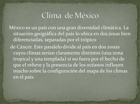 Ppt Climas En El Mundo Y En México Powerpoint Presentation Free