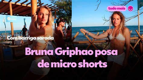 V Deo Bruna Griphao Posa De Micro Shorts E Deixa Barriga Sarada