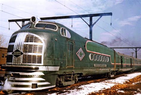 Just A Car Guy: Illinois Central Green Diamond streamliner,