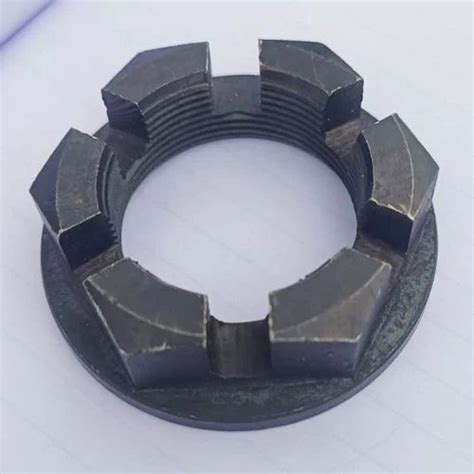 Polished Mild Steel Slotted Hex Nut For Construction Diameter Mm