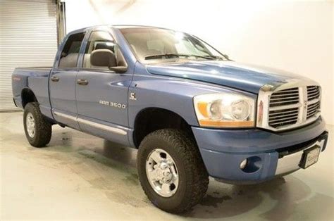 Find Used 2006 Dodge Ram 3500 Laramie 4x4 6cyl 5 9l Cummins Diesel Auto Sunroof Leather In