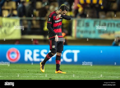 Villarreal Spain 10th Mar 2016 Hakan Calhanoglu Of Leverkusen