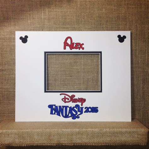 Disney Cruise Autograph Photo Mat Signature Matte X Mat Fits X