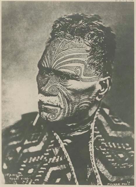 Tawaiho The Maori King Of New Zealand Head And Shoulders Portrait