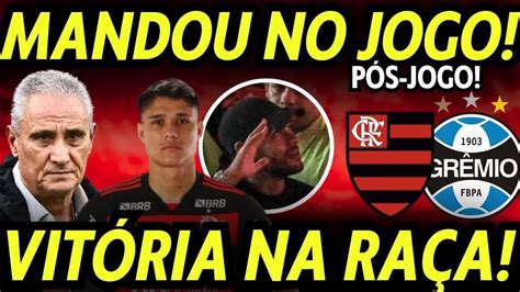 LUIZ ARAÚJO ACABOU O JOGO VITÓRIA NA RAÇA PÓS JOGO FLAMENGO X