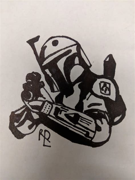 Boba Fett Sketch By Rlopresti On Deviantart